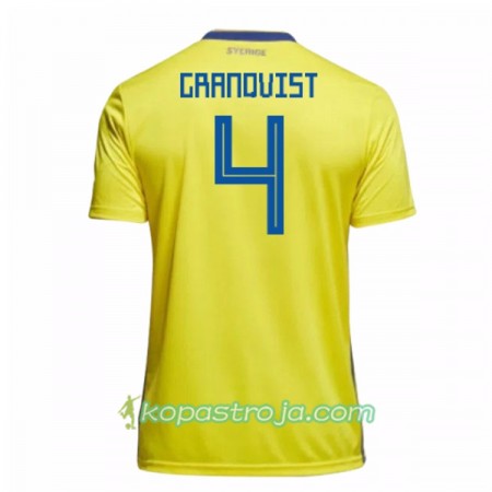 Billiga Fotbollströjor Sverige Granqvist 4 WM 2018 Hemma tröja